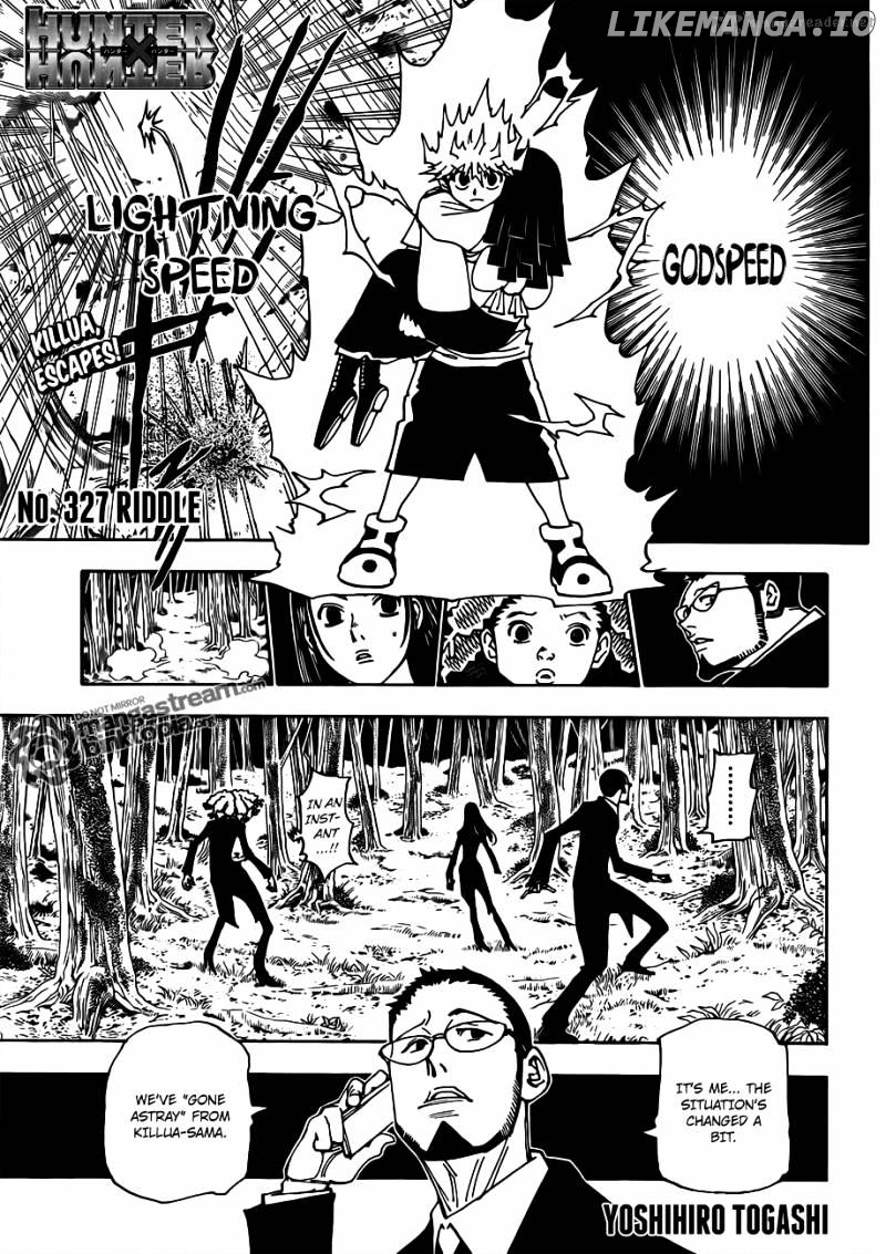 Hunter x Hunter, Chapter 327 image 01